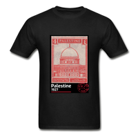 Palestine Stamp Unisex T-shirt - black